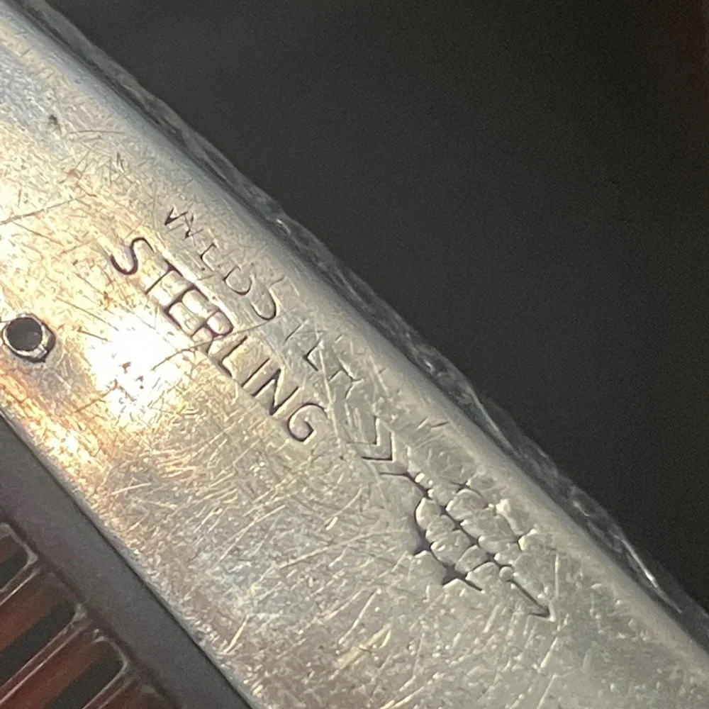 Antique Webster Sterling Silver Comb